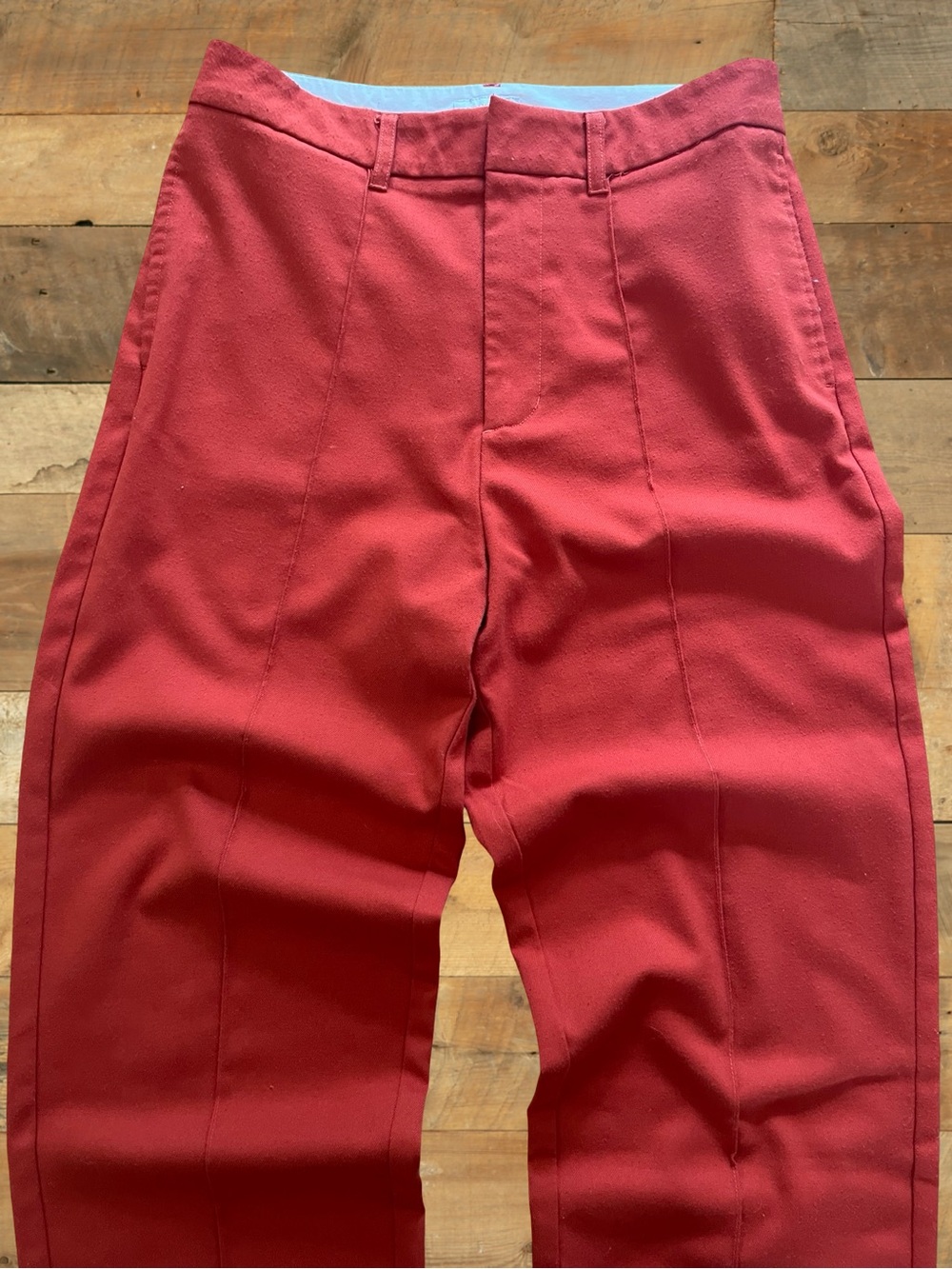 Brixton Rust Orange Pleated Trousers – Size 29